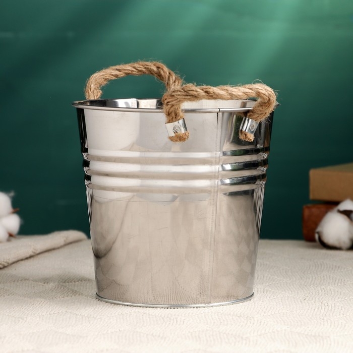 Кашпо  Кашпо "Ведерко Элла" высокое, 15х11,5х14см