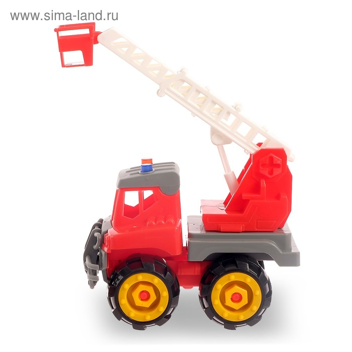 Конструктор винтовой «Пожарная машина», 18 деталей, с электрическим шуруповёртом Конструктор винтовой «Пожарная машина», 18 деталей, с электрическим шуруповёртом