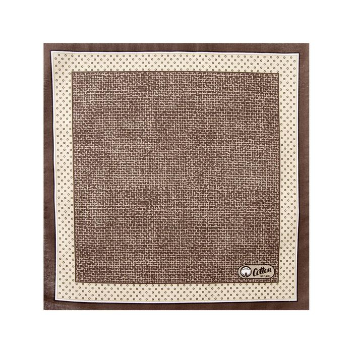 Платки носовые мужские Этель  Платки носовые мужские Этель "Серджио" 30*30 см,(набор 12 шт,) цв.коричневый, рис. МИКС