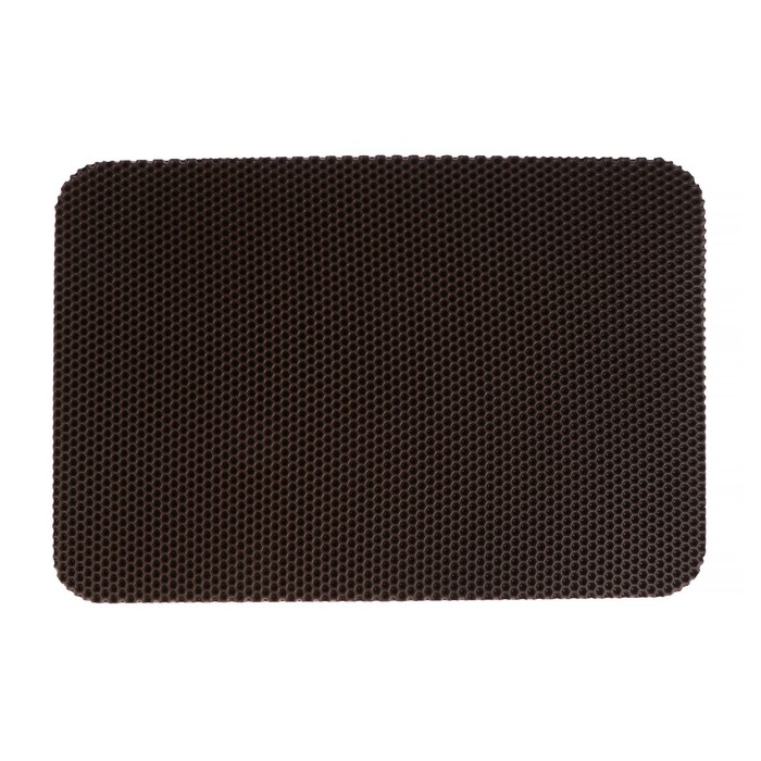 Коврик eva универсальный Grand Caratt, Соты 43 х 62 см, коричневый Коврик eva универсальный Grand Caratt, Соты 43 х 62 см, коричневый