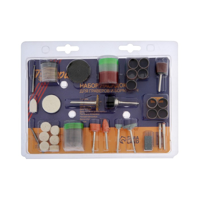 Набор насадок для граверов и бормашин ТУНДРА, диаметр хвостовика 3 мм, 105 шт. Набор насадок для граверов и бормашин ТУНДРА, диаметр хвостовика 3 мм, 105 шт.