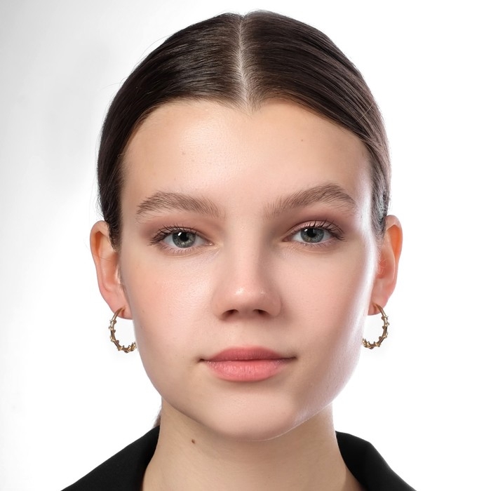 Серьги набор 9 пар «Конго», цвет белый в золоте Серьги набор 9 пар «Конго», цвет белый в золоте