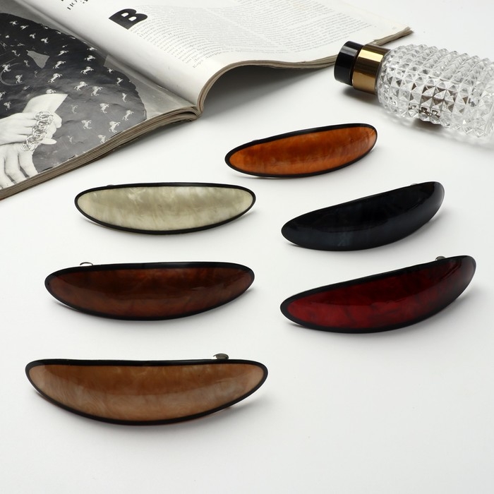 Заколка-автомат для волос Заколка-автомат для волос "Авиор" блеск, 9 см, микс