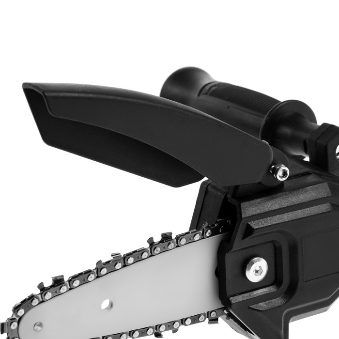 Насадка для дрели ТУНДРА, цепная пила, 100 мм, 1/4 Насадка для дрели ТУНДРА, цепная пила, 100 мм, 1/4", 28 звеньев, 14 зубьев, круглый зуб