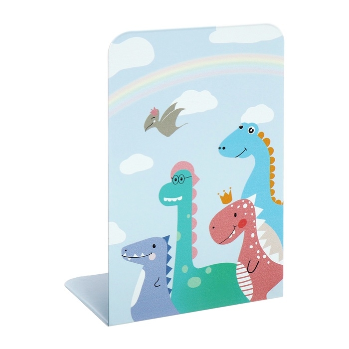 Подставки для книг Подставки для книг "Динозавры", 2 штуки, голубые