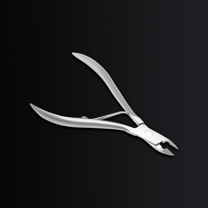 Кусачки маникюрные для кутикулы «Premium satin», эргономичные, 10,1 см, длина лезвия - 7 мм, цвет серебристый