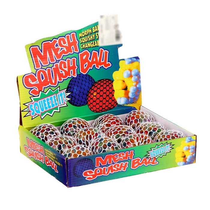 Мялка в сетке, 6 см, с гидрогелем, цвета МИКС Мялка в сетке, 6 см, с гидрогелем, цвета МИКС