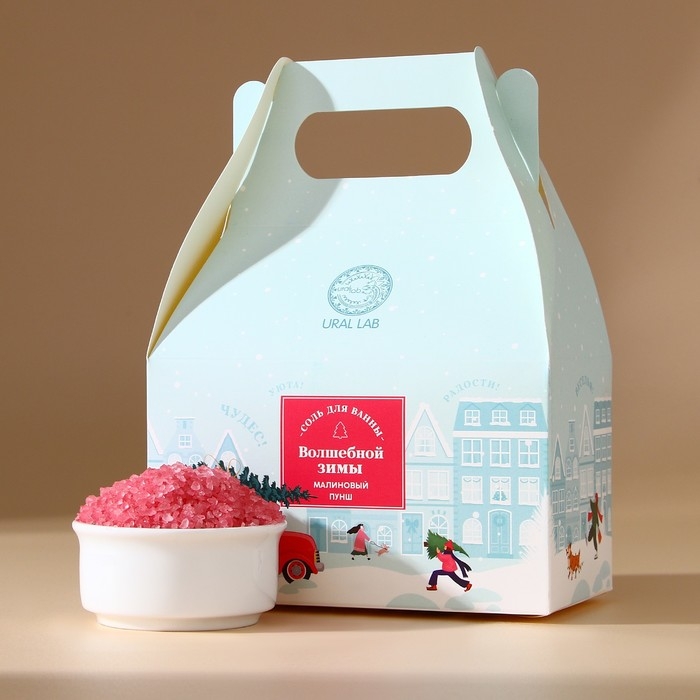Соль для ванны «Волшебной зимы», 500 г, аромат малиновый пунш, Новый Год Соль для ванны «Волшебной зимы», 500 г, аромат малиновый пунш, Новый Год