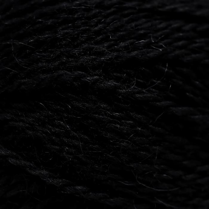 Пряжа Пряжа "Деревенская" 100% шерсть 250м/100гр (02-Черный)