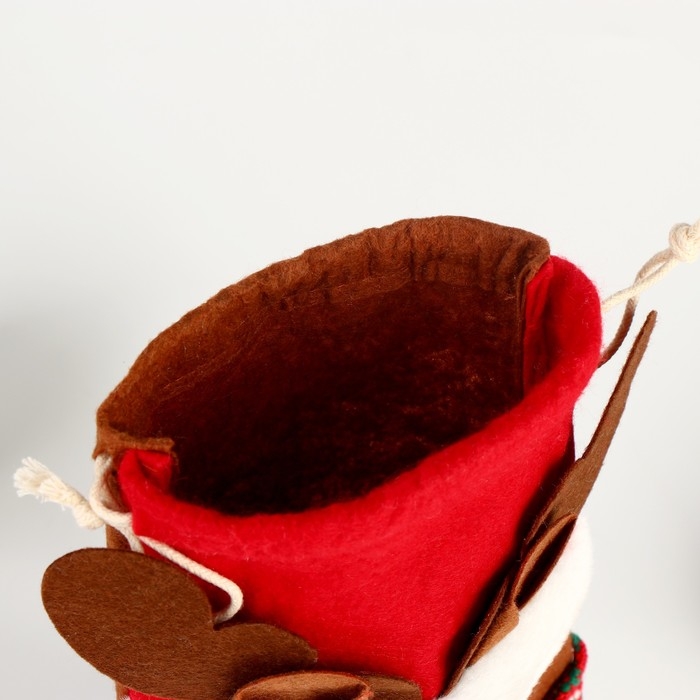 Новый год! Мешок для подарков «Олень с шарфиком» Новый год! Мешок для подарков «Олень с шарфиком»