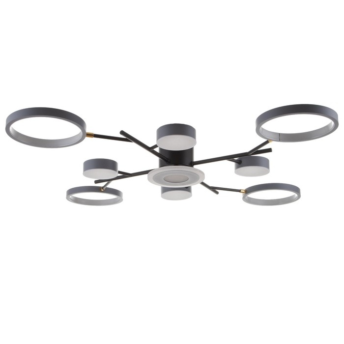 Люстра с ПДУ 2300/9GR LED 190Вт 3000-6000К серый 85х85х9 см BayerLux