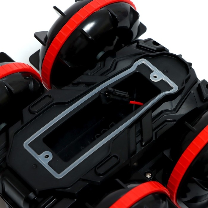 Машина-перевёртыш «Амфибия», работает от аккумулятора, управление жестами, плавает, цвет красный Машина-перевёртыш «Амфибия», работает от аккумулятора, управление жестами, плавает, цвет красный