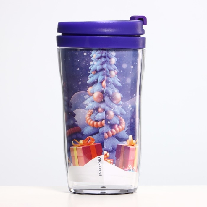 Новый год. Термостакан со вставкой «Мягкий снежок», 250 мл Новый год. Термостакан со вставкой «Мягкий снежок», 250 мл