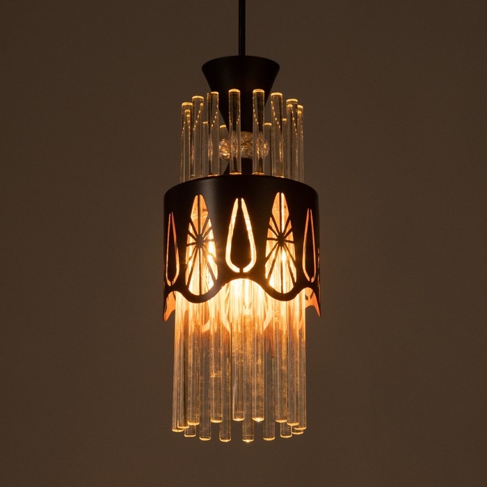 Подвес Подвес "Капель" 1х60Вт Е27 Черный