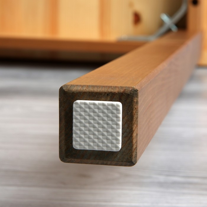 Накладка мебельная квадратная ТУНДРА, размер 18 х 18 мм, 32 шт, полимерная, цвет белый Накладка мебельная квадратная ТУНДРА, размер 18 х 18 мм, 32 шт, полимерная, цвет белый