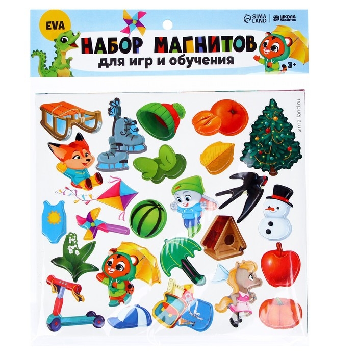 Развивающие магниты «Времена года» Развивающие магниты «Времена года»