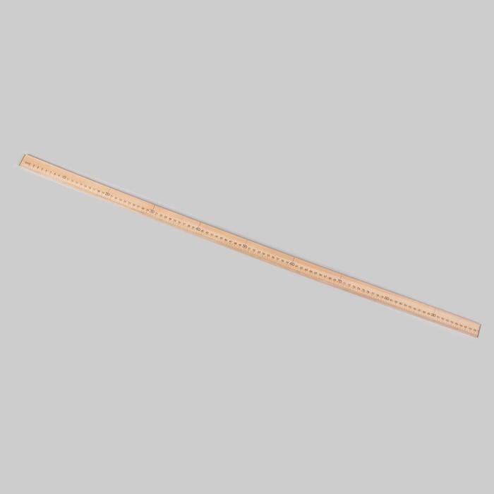Метр деревянный, 100 см (см/дюймы)