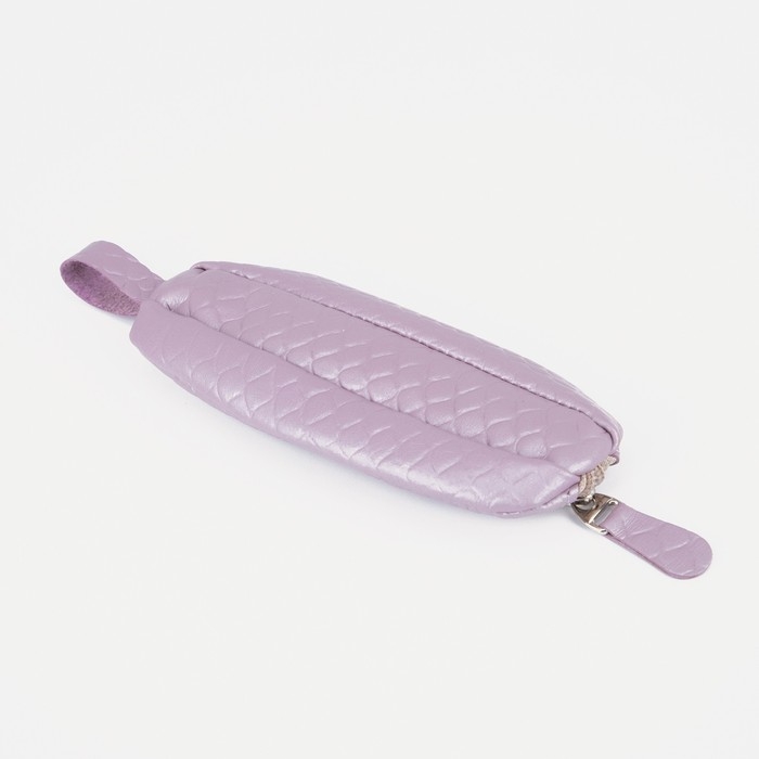 Ключница на молнии TEXTURA, длина 14,5 см, кольцо, цвет светло-сиреневый Ключница на молнии TEXTURA, длина 14,5 см, кольцо, цвет светло-сиреневый