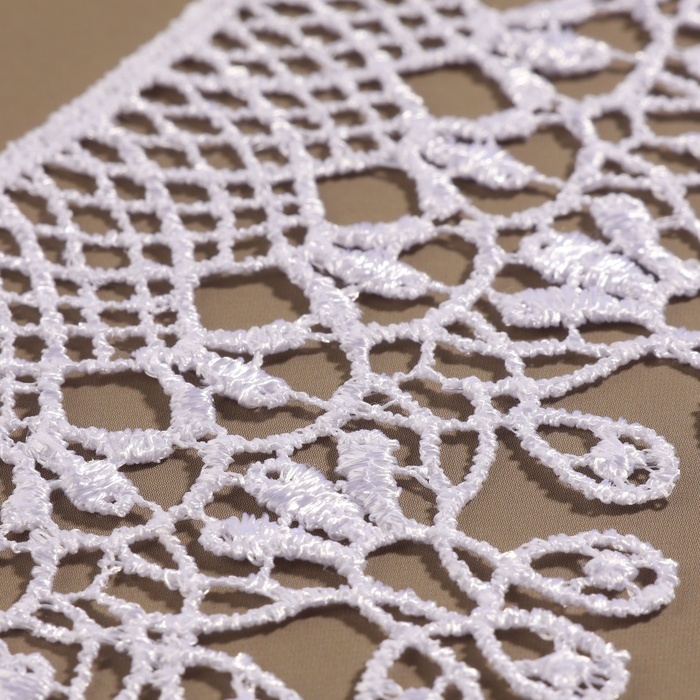 Воротник гипюровый, 25 × 7 см, цвет белый Воротник гипюровый, 25 × 7 см, цвет белый