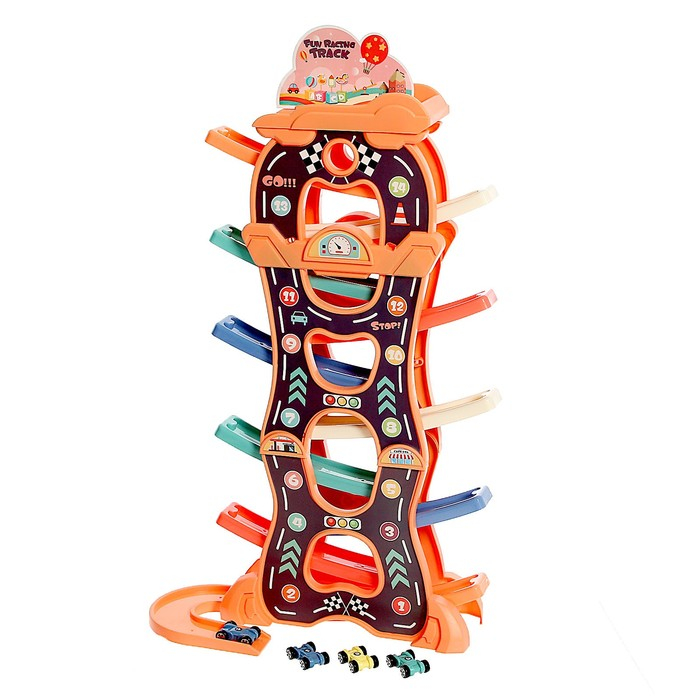 Автотрек развивающий «Гонки по склону», цвет МИКС Автотрек развивающий «Гонки по склону», цвет МИКС