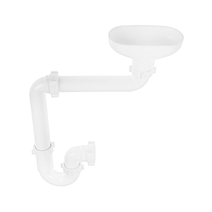 Сифон для мойки Сифон для мойки "АНИ Пласт" DR5000, 1 1/2" х 40 мм, прямоточный, с разрывом струи, смещенный