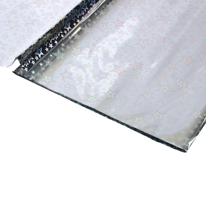 Скатерть &laquo;Голография&raquo; звёзды, 137&times;183 см, цвет серебро