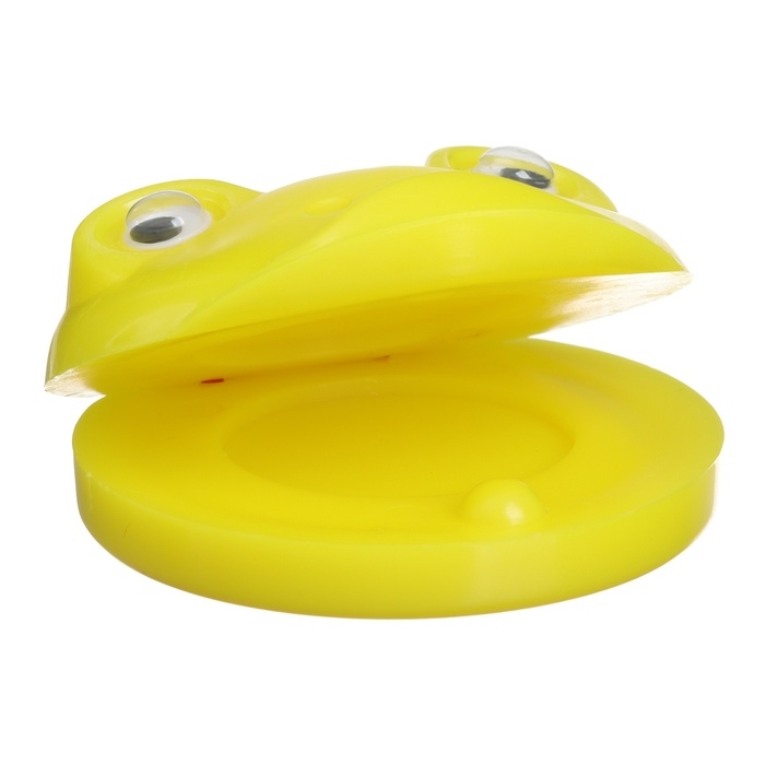 Набор погремушек «Лягушата: кастаньеты + перкуссионный маракас, 3 шт., цвет желтый, Крошка Я