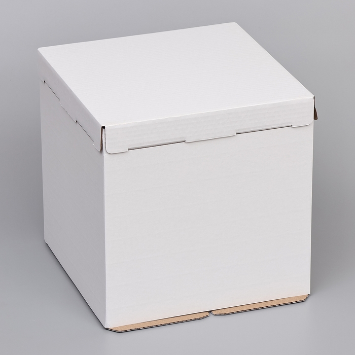 Коробка для торта, без окна, белая, 30 х 30 х 30 см Коробка для торта, без окна, белая, 30 х 30 х 30 см