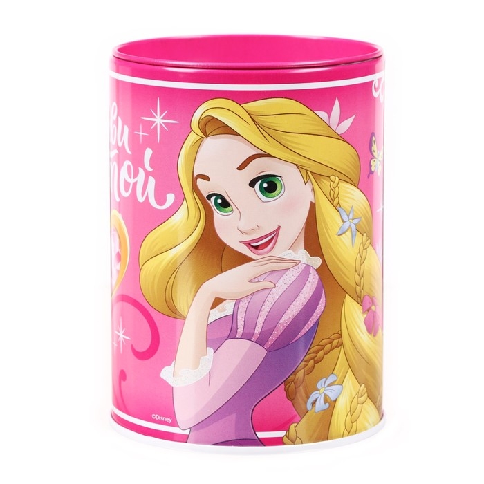 Копилка металлическая, 7,5 см х 7,5 см х 10,3 см Копилка металлическая, 7,5 см х 7,5 см х 10,3 см "Живи мечтой", Принцессы