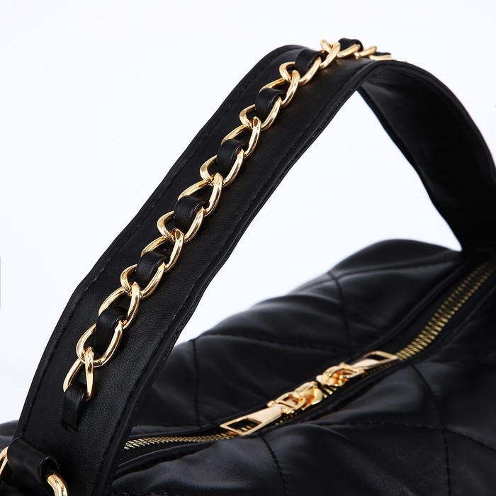 Сумка-багет на молнии, цвет чёрный Сумка-багет на молнии, цвет чёрный