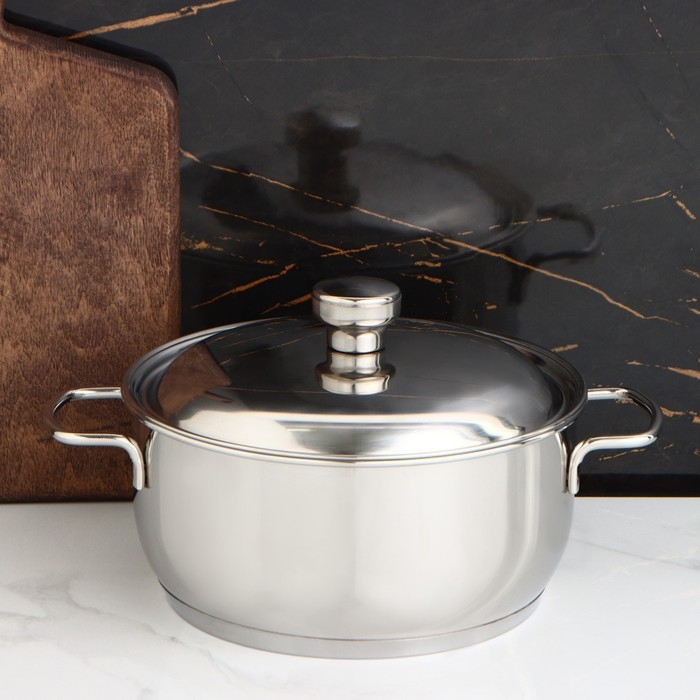 Кастрюля «Классика-прима», 2.5 л, d=20 см, капсульное дно, индукция Кастрюля «Классика-прима», 2.5 л, d=20 см, капсульное дно, индукция