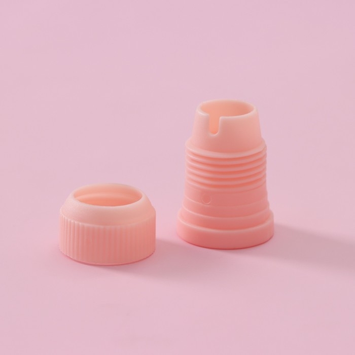 Набор кондитерский Доляна «Дабл», 9 предметов: 2 мешка, адаптер, 6 насадок, насадки МИКС