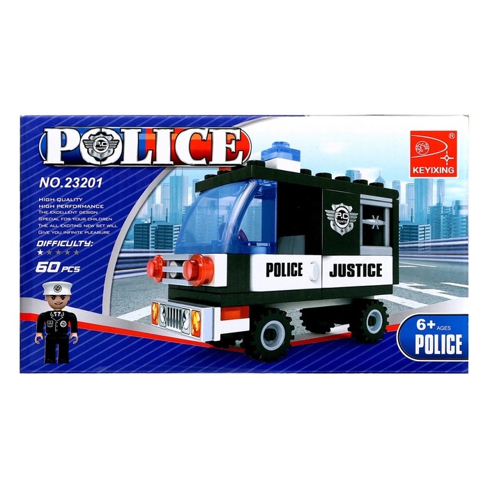 Конструктор «Полиция», 58 деталей Конструктор «Полиция», 58 деталей
