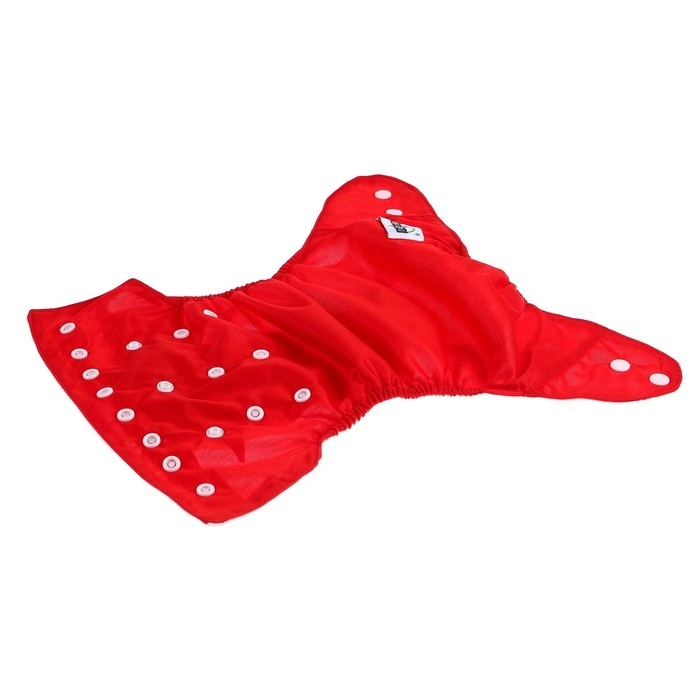 Многоразовый подгузник, 3-15 кг, цвет красный, Крошка Я Многоразовый подгузник, 3-15 кг, цвет красный, Крошка Я