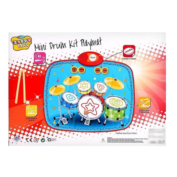 Музыкальный коврик &laquo;Барабаны&raquo;, 55 &times; 43 см