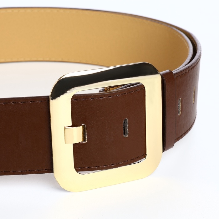 Ремень женский, ширина 4,8 см, пряжка металл, цвет коричневый Ремень женский, ширина 4,8 см, пряжка металл, цвет коричневый