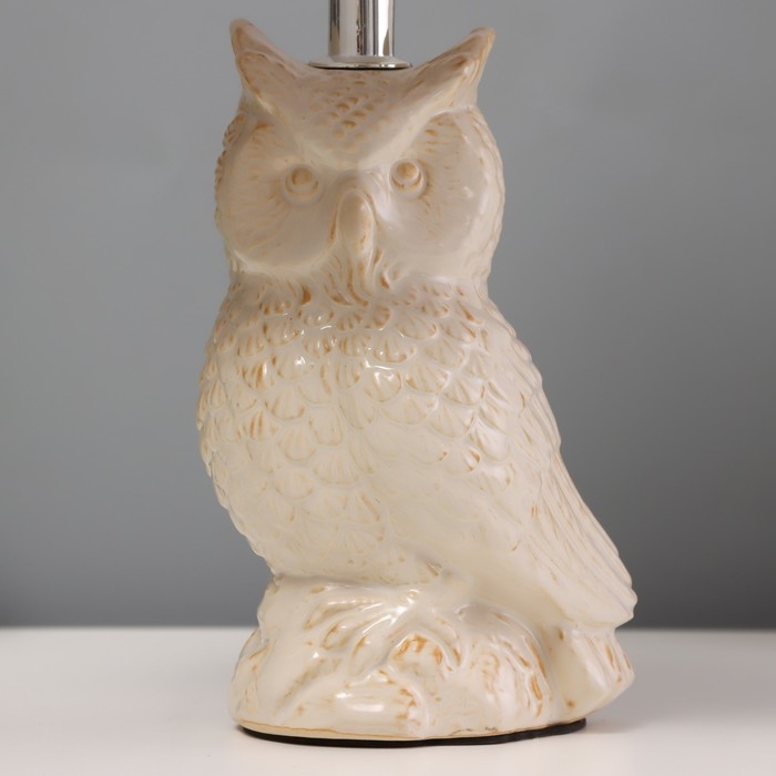 Настольная лампа Настольная лампа "Филин" Е14 40Вт бежевый 20х20х33см