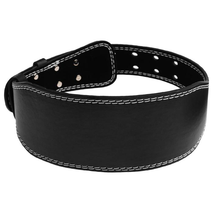 Пояс для тяжёлой атлетики ONLYTOP 110 см, искусственная кожа, цвет чёрный Пояс для тяжёлой атлетики ONLYTOP 110 см, искусственная кожа, цвет чёрный