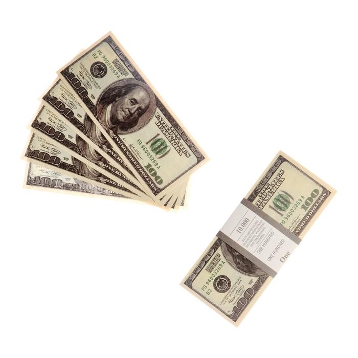 Пачка купюр 100 $, микс Пачка купюр 100 $, микс