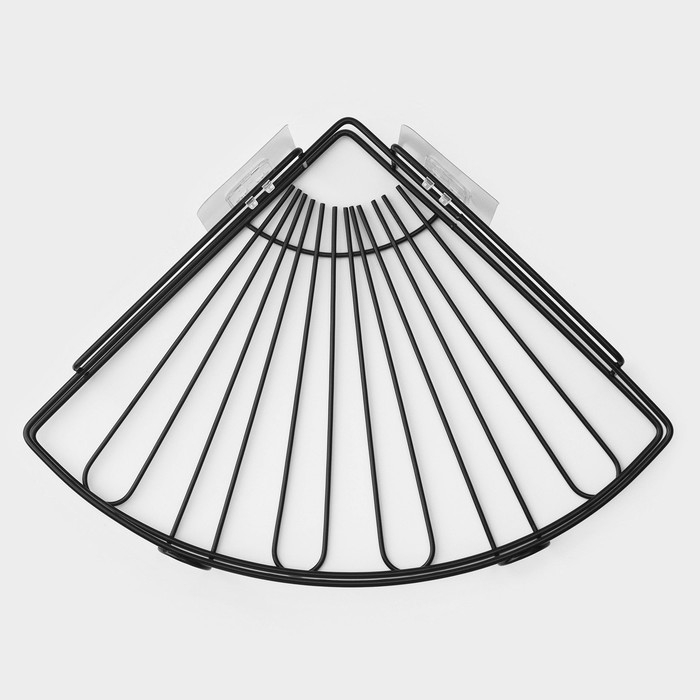 Полка угловая, 30×22,5×5,5 см, цвет чёрный Полка угловая, 30×22,5×5,5 см, цвет чёрный