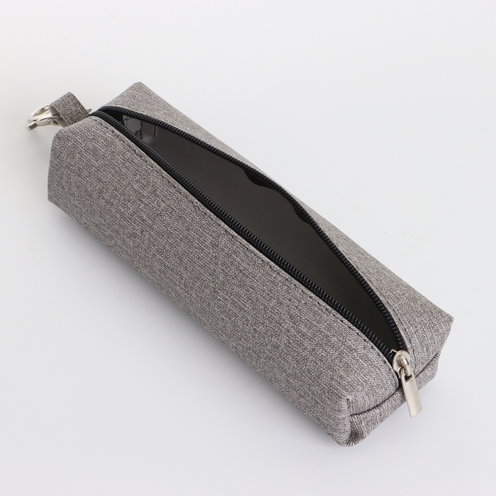 Ключница на молнии, длина 16 см, кольцо, карабин, цвет серый Ключница на молнии, длина 16 см, кольцо, карабин, цвет серый