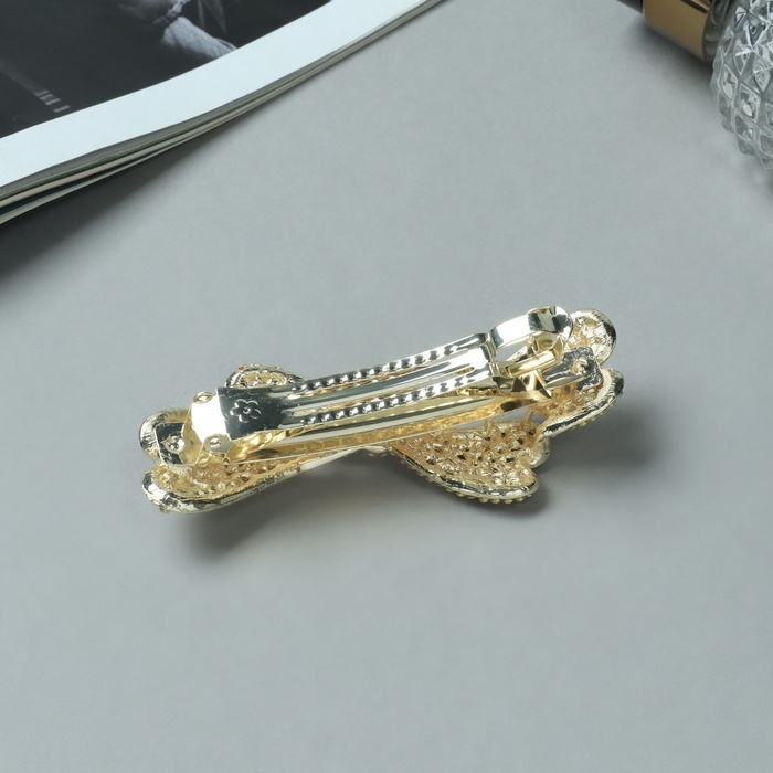 Заколка-автомат для волос Заколка-автомат для волос "Ливия" тройной бант, 8,5 см