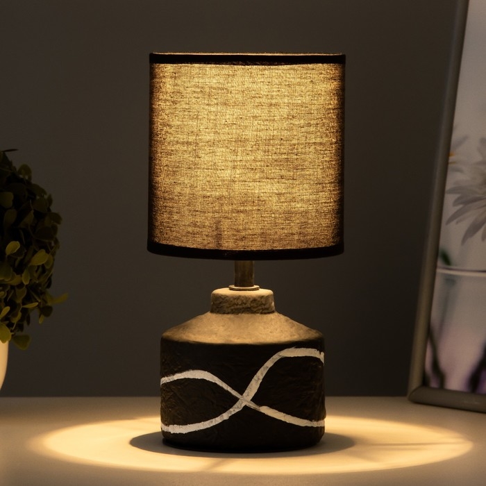 Настольная лампа Настольная лампа "Амелия" Е14 40Вт коричневый 13х13х25 см