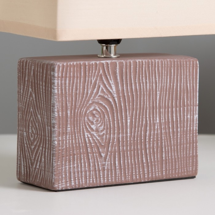 Настольная лампа Настольная лампа "Норма" Е14 40Вт кофе 17,5х10,5х28,5 см RISALUX