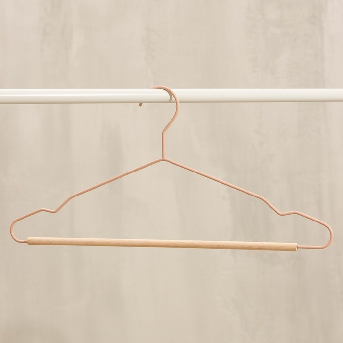 Плечики - вешалка для одежды LaDо́m Laconique, 41,5×22,5×1 см, цвет розовый Плечики - вешалка для одежды LaDо́m Laconique, 41,5×22,5×1 см, цвет розовый