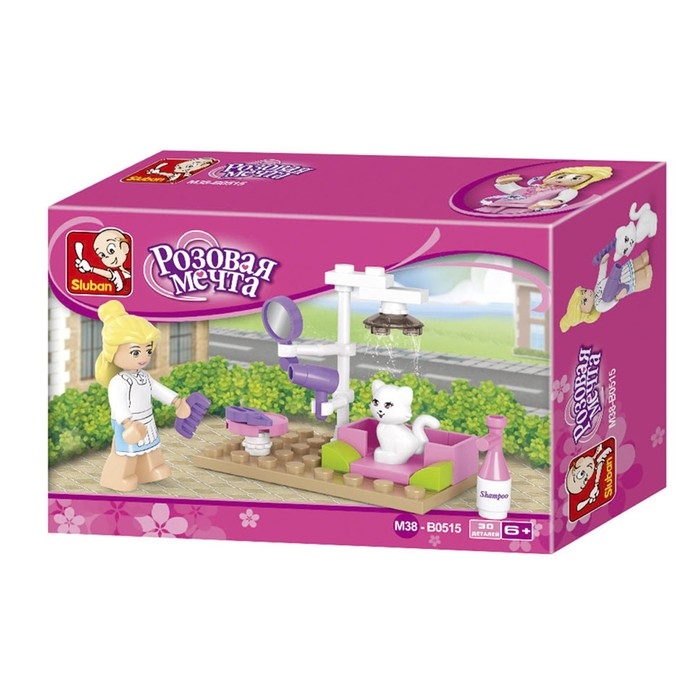 Конструктор &laquo;Розовая мечта. Кошачий салон&raquo;, 30 деталей