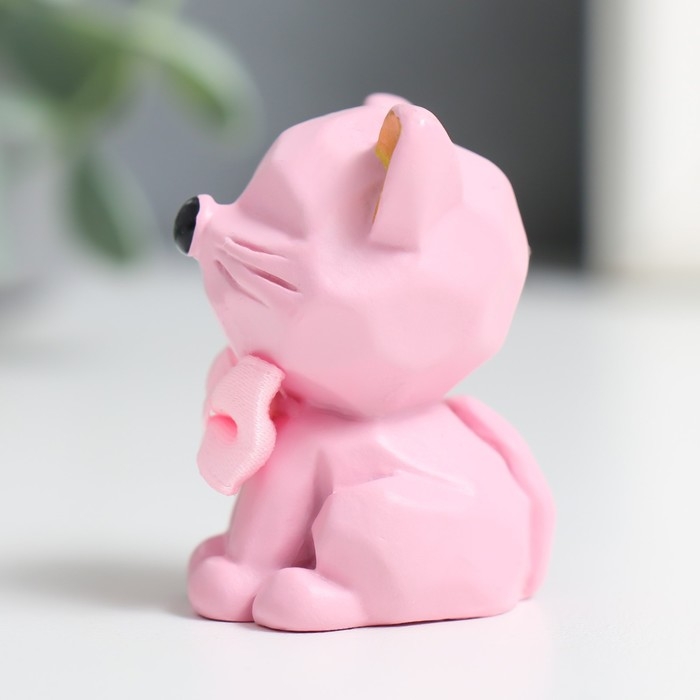 Сувенир полистоун Сувенир полистоун "Котёнок с бантом" МИКС 4х2,5х3 см