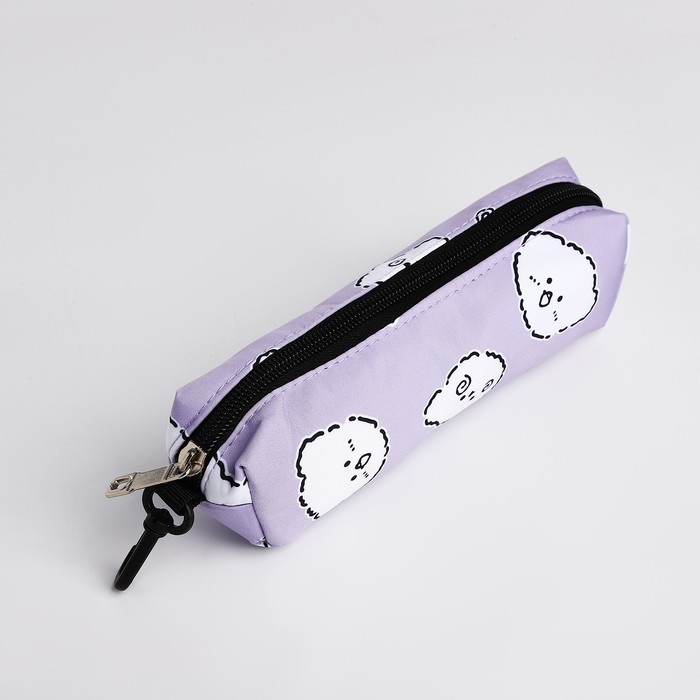 Рюкзак школьный из текстиля на молнии, 3 кармана, пенал, цвет сиреневый