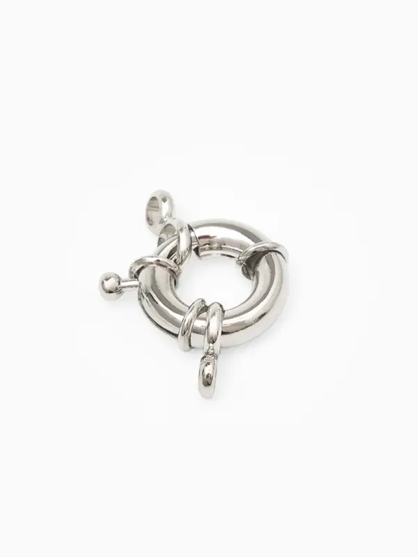 Застежка-карабин "Штурвал", 13 мм, цвет серебро