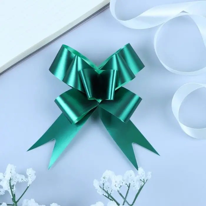 Бант - бабочка №3, матовый зелёный Бант - бабочка №3, матовый зелёный